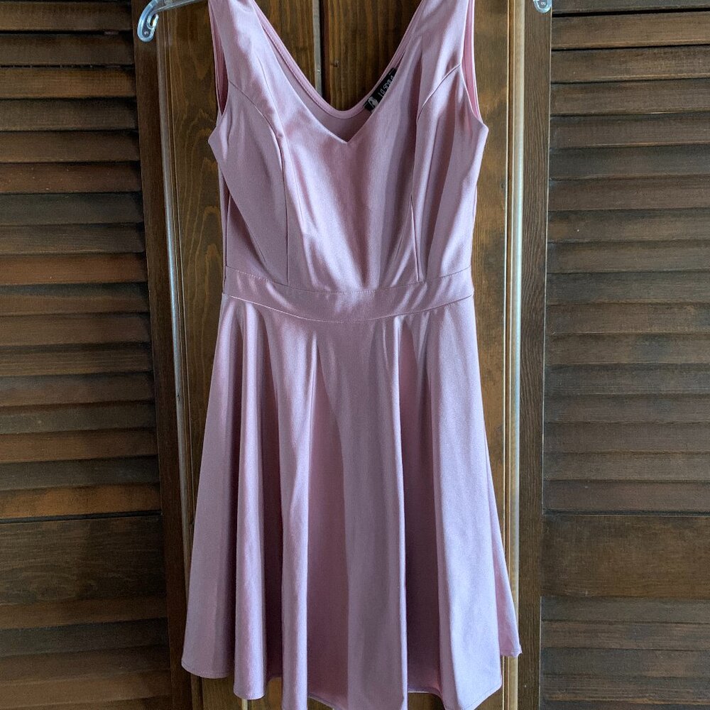 Pink short cocktail dress by La Scala, Sz: S